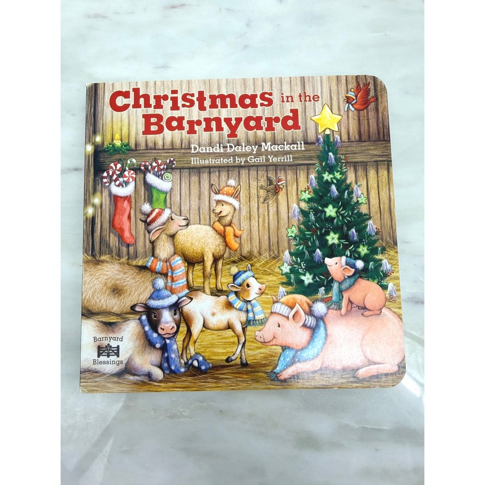 Christmas in the Barnyard Board Book Dandi Daley Mackall Tyndale Kids Nativity